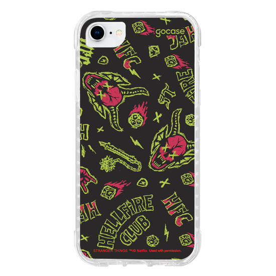Capinha para celular  Stranger Things - HellFire Neon Vibes