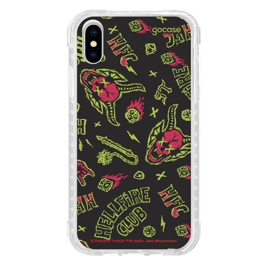 Capinha para celular  Stranger Things - HellFire Neon Vibes