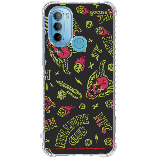 Capinha para celular  Stranger Things - HellFire Neon Vibes