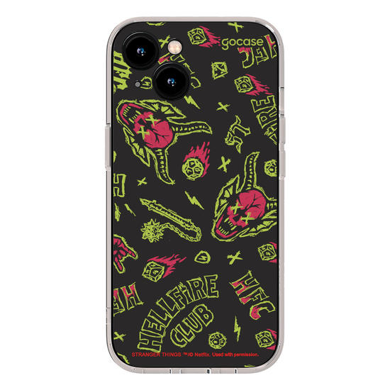 Capinha para celular  Stranger Things - HellFire Neon Vibes
