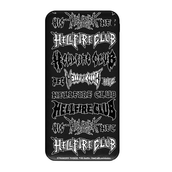 Carregador Portátil Fast Charge -  Stranger Things - Hellfire Festival Lineup
