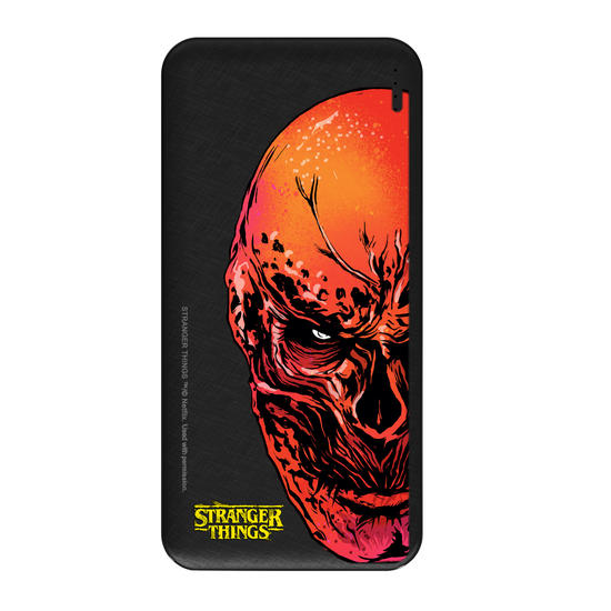 Carregador Portátil Fast Charge -  Stranger Things - Vecna - Face of Horror