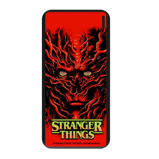 Carregador Portátil Fast Charge -  Stranger Things - Vecna - Red Horror