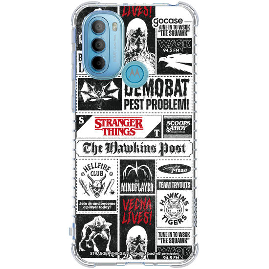 Capinha para celular  Stranger Things - Newspaper