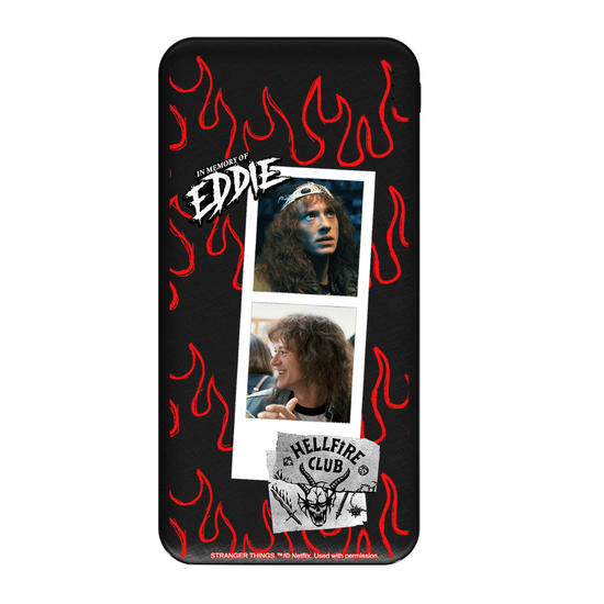 Carregador Portátil Fast Charge -  Stranger Things - Eddie Lives