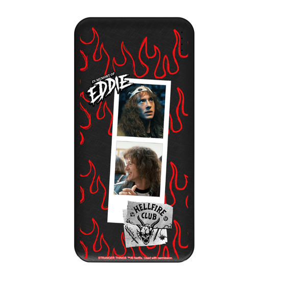 Carregador Portátil Fast Charge -  Stranger Things - In Memory of Eddie