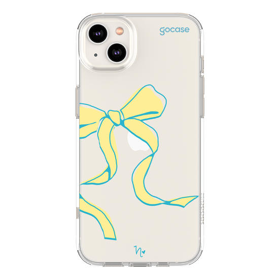 Capinha para celular  Nina Miano - Laço Girly Amarelo