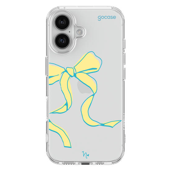 Capinha para celular  Nina Miano - Laço Girly Amarelo