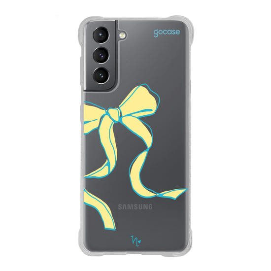 Capinha para celular  Nina Miano - Laço Girly Amarelo