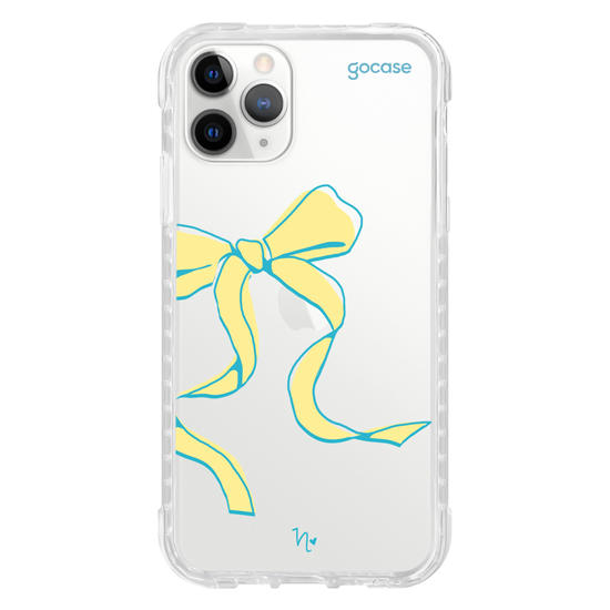 Capinha para celular  Nina Miano - Laço Girly Amarelo