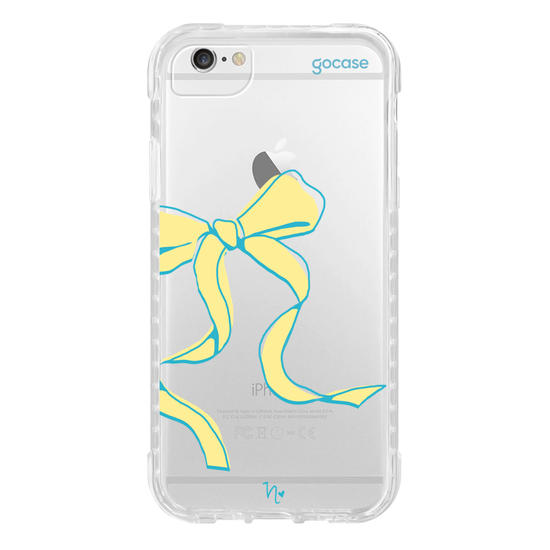 Capinha para celular  Nina Miano - Laço Girly Amarelo