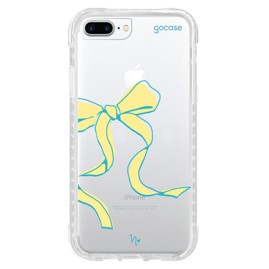 Capinha para celular  Nina Miano - Laço Girly Amarelo