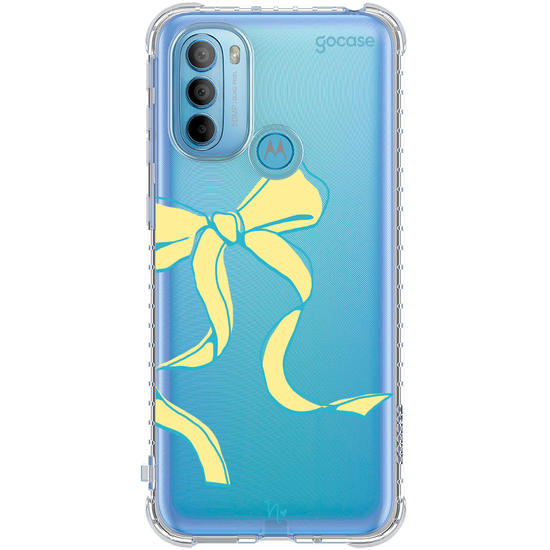 Capinha para celular  Nina Miano - Laço Girly Amarelo