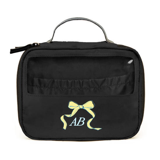 Necessaire Makeup Double - Nina Miano - Laço Girly Amarelo