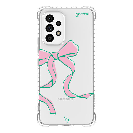 Capinha para celular  Nina Miano - Laço Girly Rosa