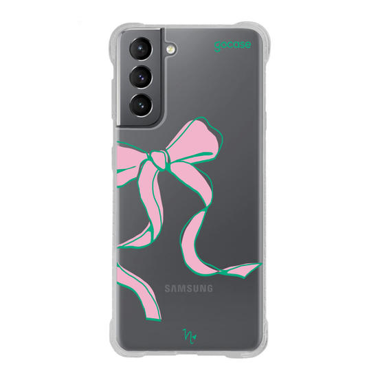 Capinha para celular  Nina Miano - Laço Girly Rosa