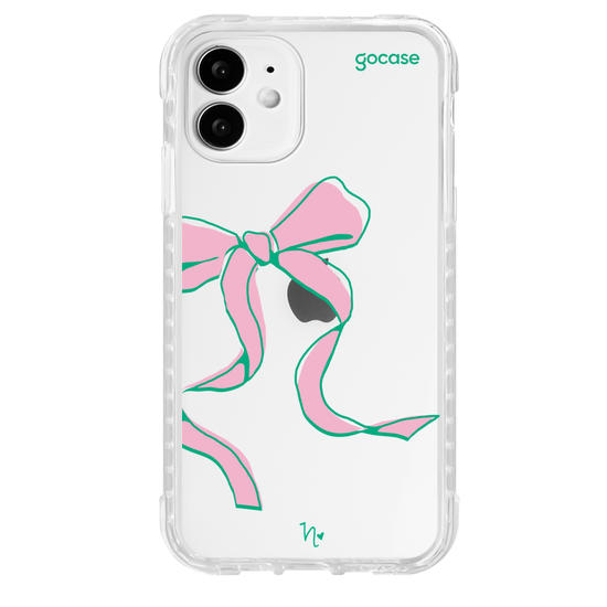 Capinha para celular  Nina Miano - Laço Girly Rosa