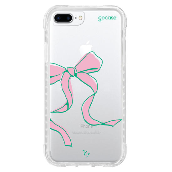 Capinha para celular  Nina Miano - Laço Girly Rosa