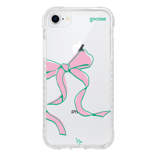 Capinha para celular  Nina Miano - Laço Girly Rosa