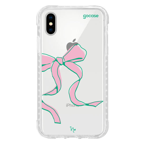 Capinha para celular  Nina Miano - Laço Girly Rosa
