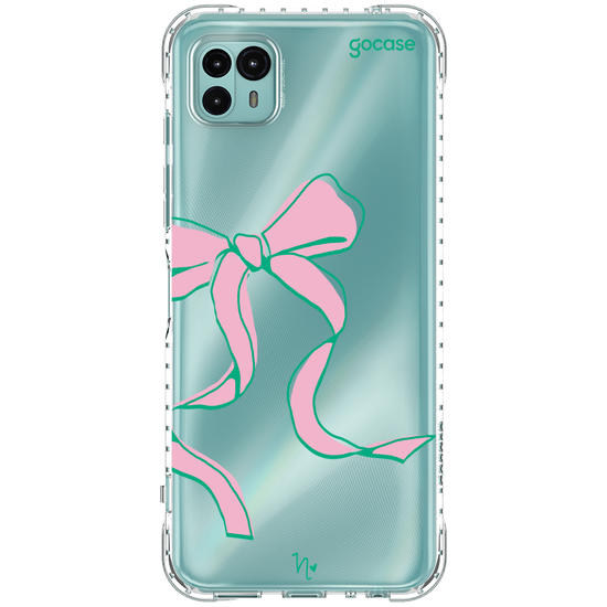 Capinha para celular  Nina Miano - Laço Girly Rosa