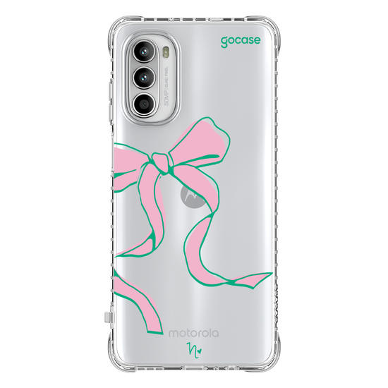 Capinha para celular  Nina Miano - Laço Girly Rosa