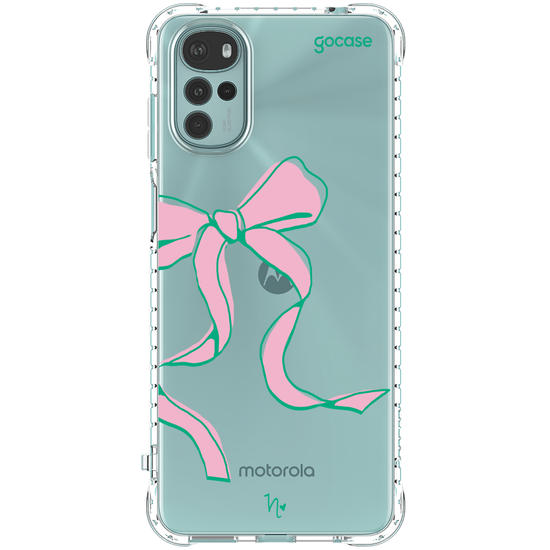 Capinha para celular  Nina Miano - Laço Girly Rosa