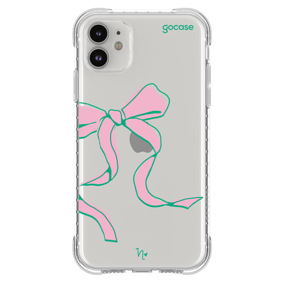 Capinha para celular  Nina Miano - Laço Girly Rosa