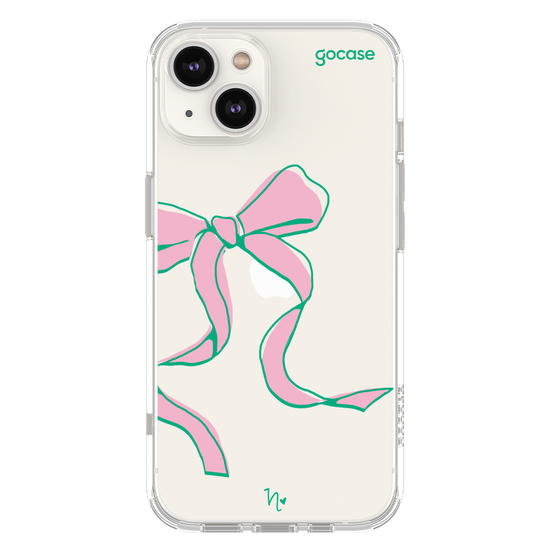 Capinha para celular  Nina Miano - Laço Girly Rosa