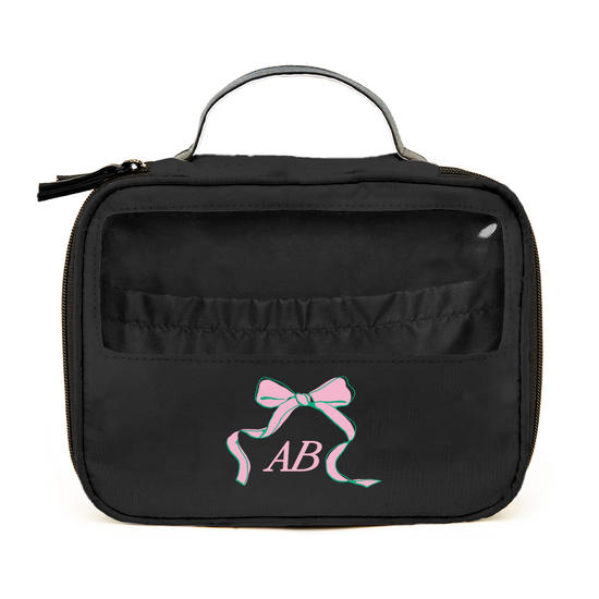Necessaire Makeup Double - Nina Miano - Laço Girly Rosa