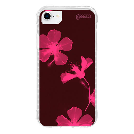 Capinha para celular  Nocturnal Pink Flowers