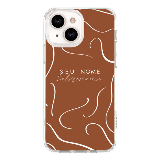 Capinha para celular Nome com Linhas