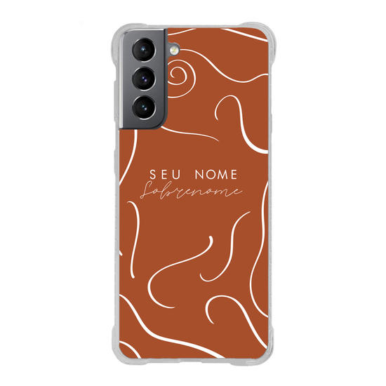 Capinha para celular Nome com Linhas