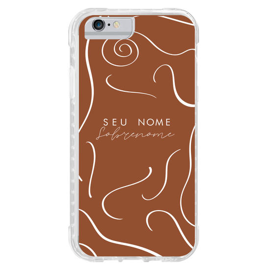 Capinha para celular Nome com Linhas