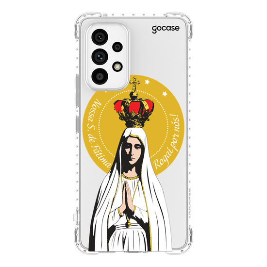 Capinha para celular Arte Nossa Senhora de Fatima, Rogai Por Nós 