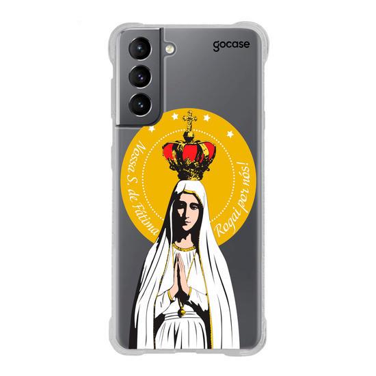Capinha para celular Arte Nossa Senhora de Fatima, Rogai Por Nós 