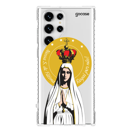 Capinha para celular Arte Nossa Senhora de Fatima, Rogai Por Nós 