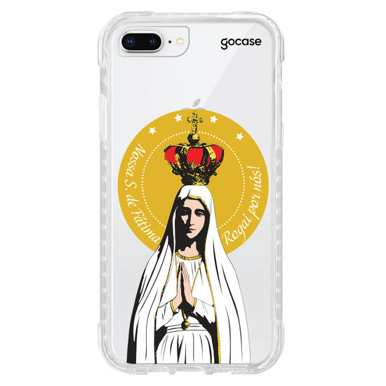 Capinha para celular Arte Nossa Senhora de Fatima, Rogai Por Nós 