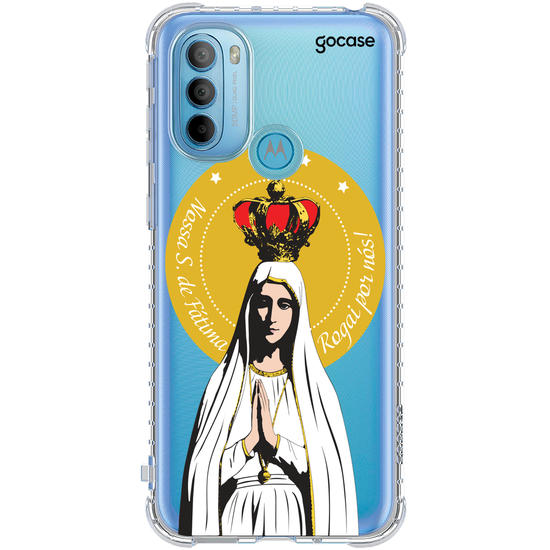 Capinha para celular Arte Nossa Senhora de Fatima, Rogai Por Nós 