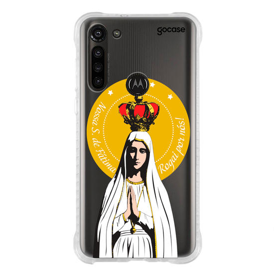 Capinha para celular Arte Nossa Senhora de Fatima, Rogai Por Nós 