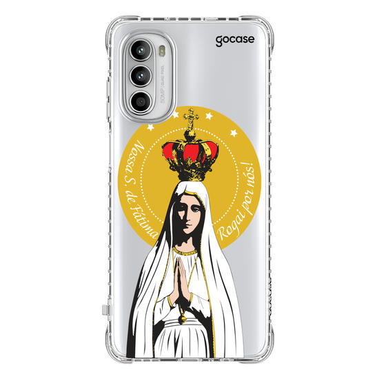 Capinha para celular Arte Nossa Senhora de Fatima, Rogai Por Nós 