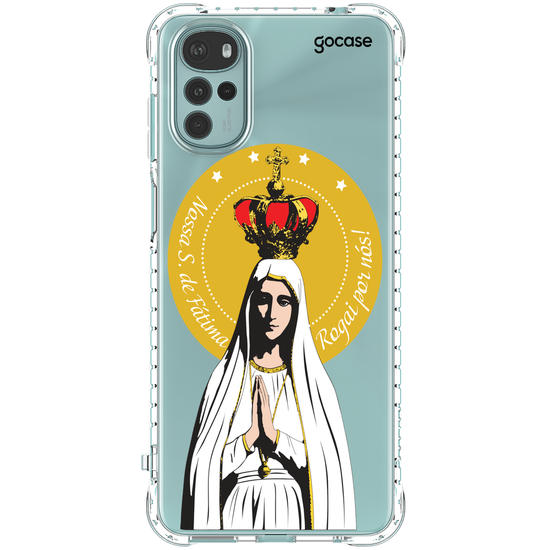 Capinha para celular Arte Nossa Senhora de Fatima, Rogai Por Nós 