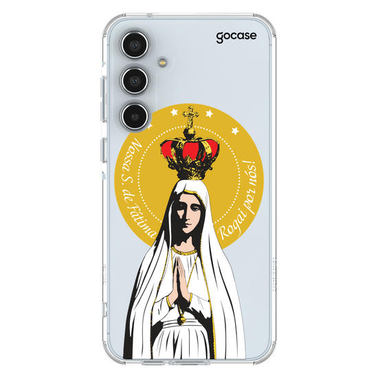 Capinha para celular Arte Nossa Senhora de Fatima, Rogai Por Nós 
