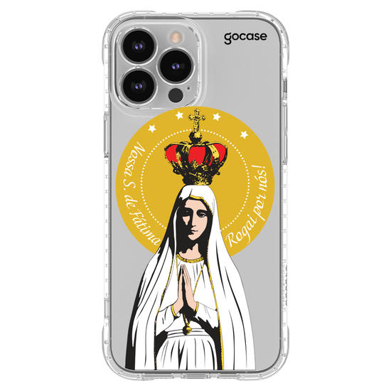 Capinha para celular Arte Nossa Senhora de Fatima, Rogai Por Nós 