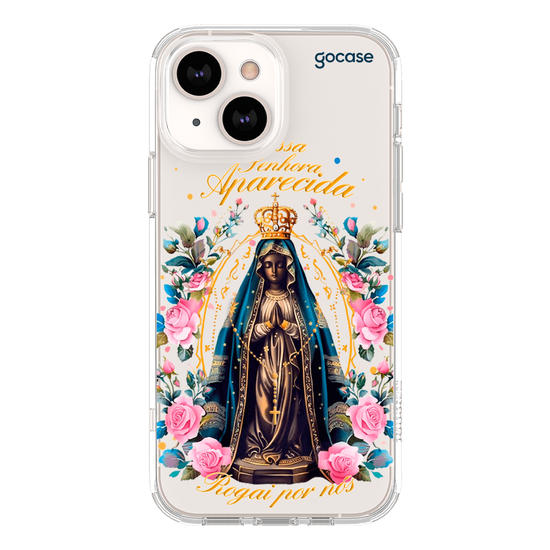 Capinha para celular Nossa Senhora Aparecida Flores