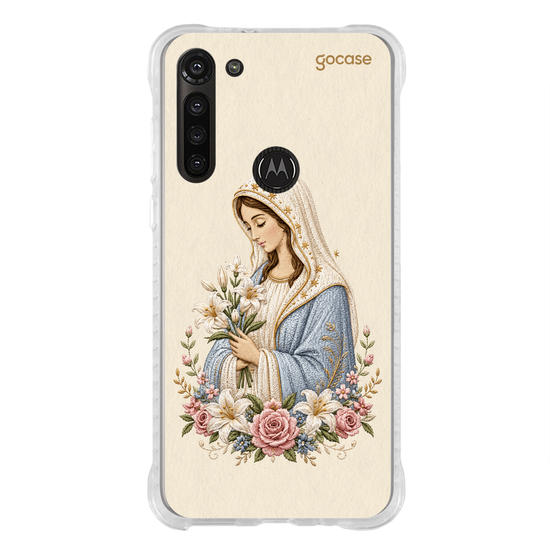 Capinha para celular  Nossa Senhora Bordada