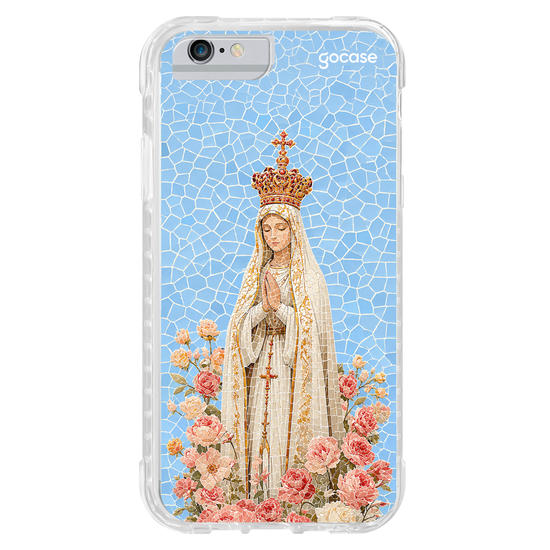 Capinha para celular  Nossa Senhora entre Flores - Mosaico