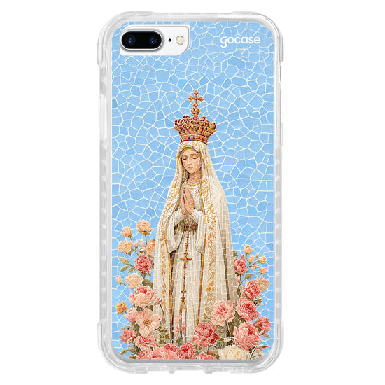 Capinha para celular  Nossa Senhora entre Flores - Mosaico