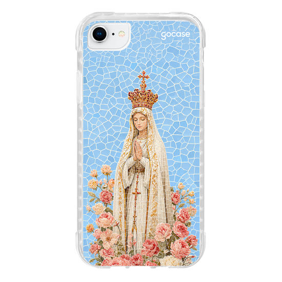 Capinha para celular  Nossa Senhora entre Flores - Mosaico
