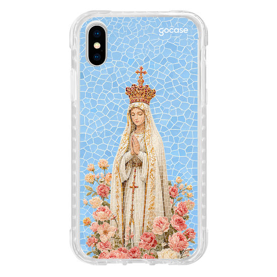 Capinha para celular  Nossa Senhora entre Flores - Mosaico